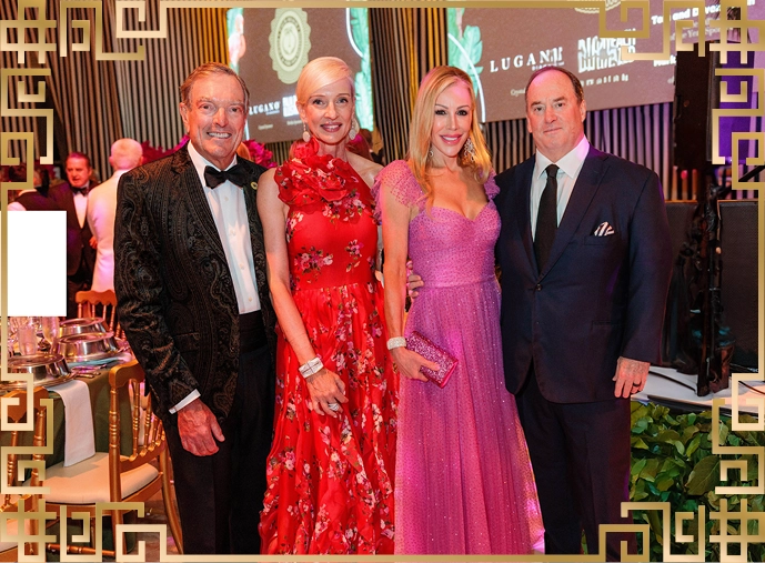 Jeff & Nicola Marcus, Amy & John Phelan at Palm Beach Police & Fire Rescue Ball.